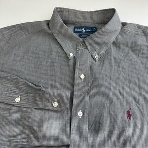Ralph Lauren Men’s Blake Houndstooth Long Sleeve Button Down XXL‎